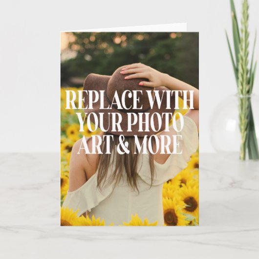 バックカードに自分のQRコードを作成 サンキューカード (正面)