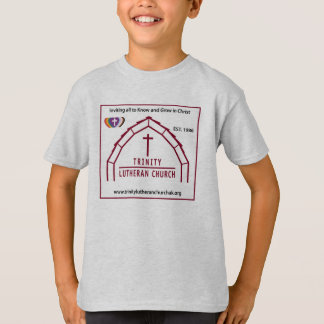 バックキッズにRICが付いたトリニティロゴ Tシャツ