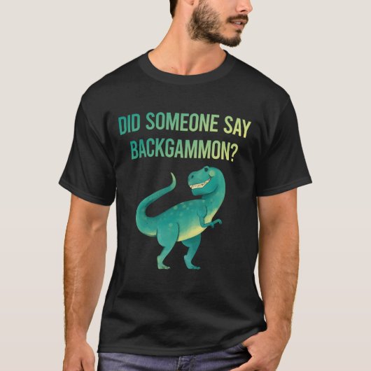 バックギャモンと言う人 Tシャツ (正面)