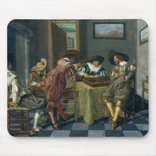 バックギャモンのゲーム マウスパッド (正面)