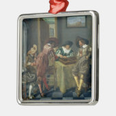 バックギャモンのゲーム メタルオーナメント (左)