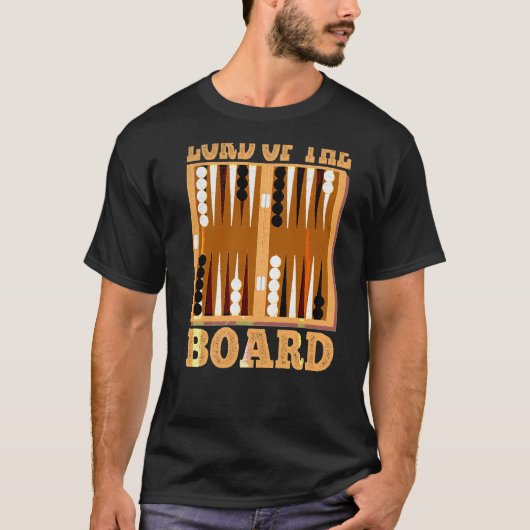 バックギャモンのファンのためのボードゲームの主 Tシャツ (正面)