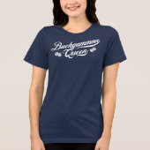 バックギャモンの女王 スクリプト トライブレンドＴシャツ (正面)