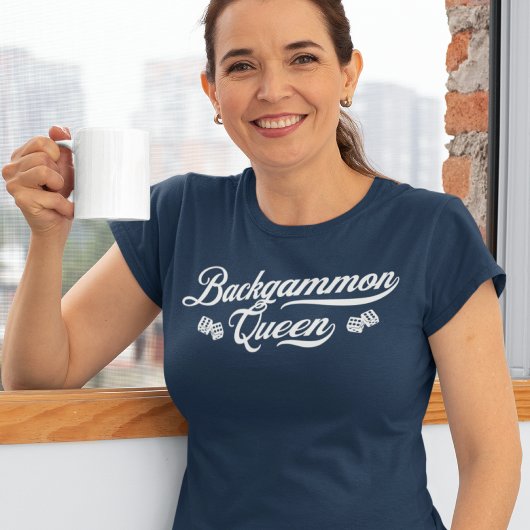 バックギャモンの女王 スクリプト トライブレンドＴシャツ