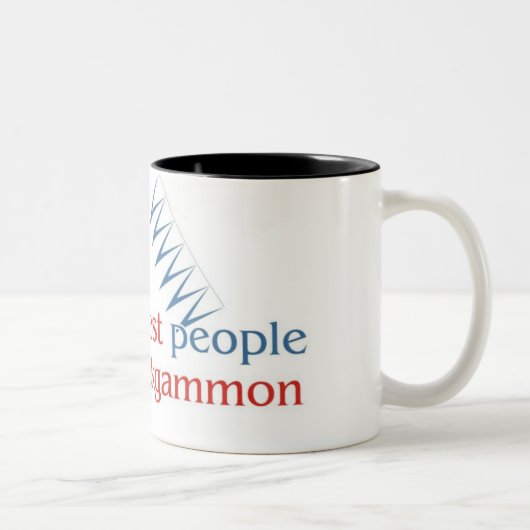 バックギャモンの恋人2の調子のマグ ツートーンマグカップ (右)