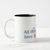 バックギャモンの恋人2の調子のマグ ツートーンマグカップ (左)