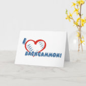 バックギャモンの挨拶状 カード (黄色い花)