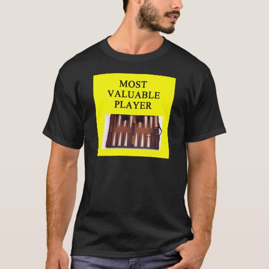 バックギャモンの最高殊勲選手 Tシャツ (正面)