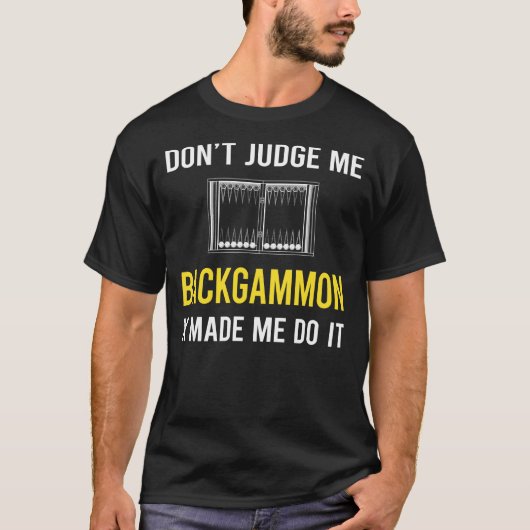 バックギャモンを裁くな Tシャツ (正面)