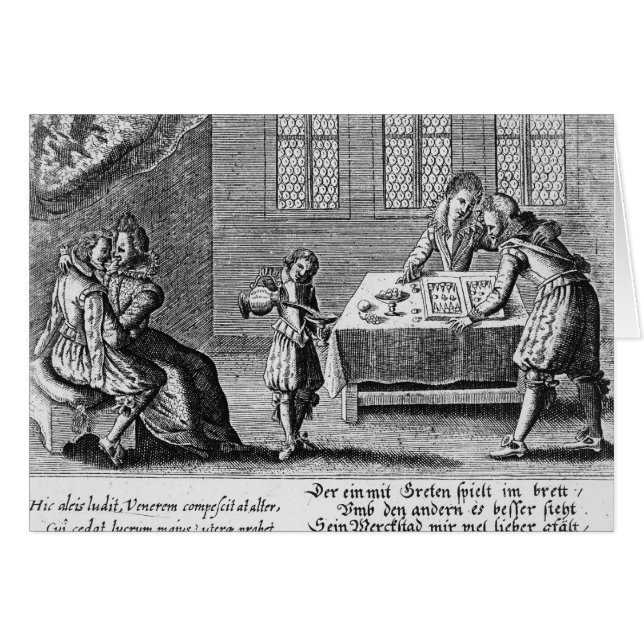 バックギャモンを遊んでいる人々 (正面横)