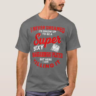 バックギャモンカッコいいプレイヤーデザインボードゲームオーバー Tシャツ