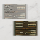 バックギャモンゲーム盤 名刺 (正面/裏面)