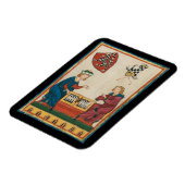 バックギャモンゲーム14世紀中世アート マグネット (左側)