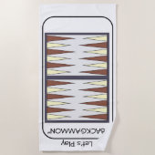 バックギャモンビーチタオル ビーチタオル (正面)