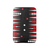 バックギャモンプレイヤーおもしろいボードゲームプリント バスマット (正面縦)