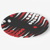 バックギャモンプレイヤーパーティー ペーパープレート (アングル)