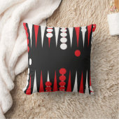 バックギャモンプレイヤーボードゲームグラフィックプリント クッション (ブランケット)