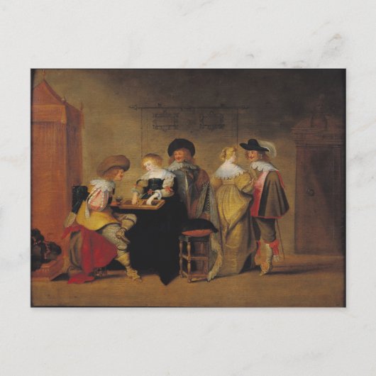 バックギャモンプレイヤー ポストカード (正面)