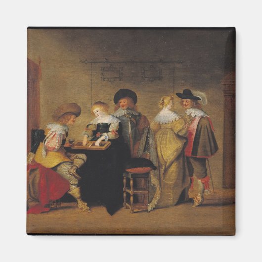 バックギャモンプレイヤー マグネット (正面)