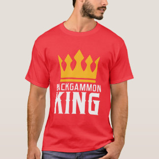 バックギャモンボードゲームのチェス王レトロ Tシャツ