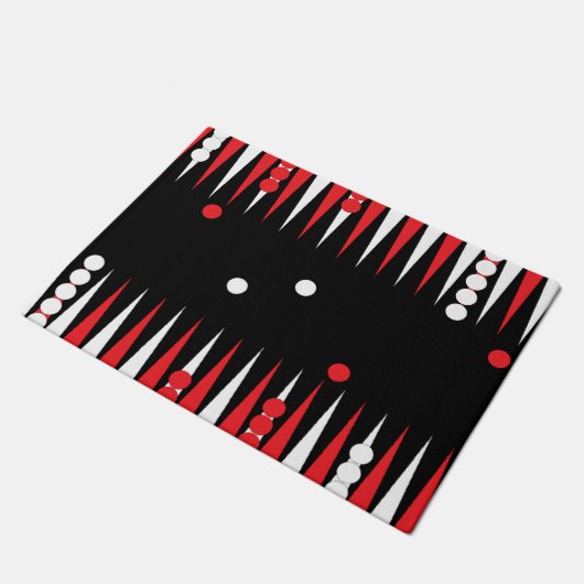 バックギャモンボードゲーム ドアマット (アングル)