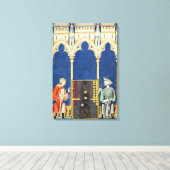 バックギャモン選手2人 キャンバスプリント (インサイチュ (ウッドフロア))