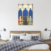 バックギャモン選手2人 キャンバスプリント (インサイチュ (寝室))