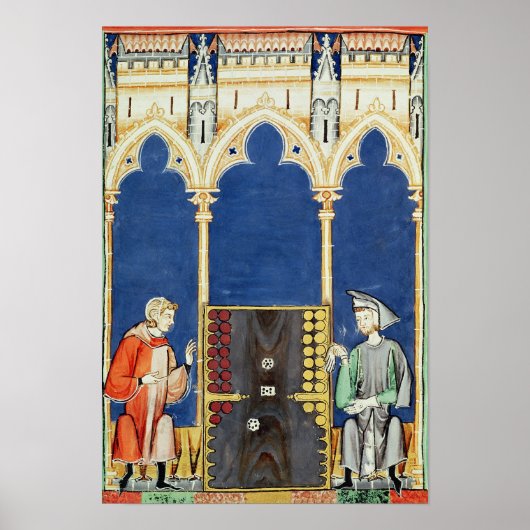 バックギャモン選手2人 ポスター (正面)