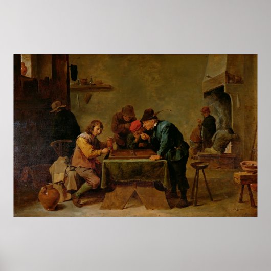 バックギャモン・プレイヤー， c.1640-45 ポスター (正面)