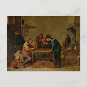 バックギャモン・プレイヤー, c.1640-45 ポストカード