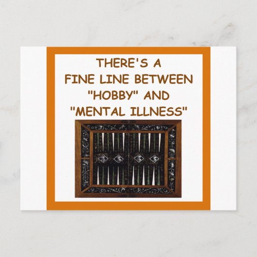 バックギャモン ポストカード (正面)