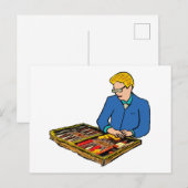 バックギャモン ポストカード (正面/裏面)