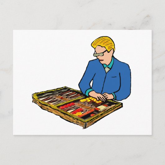 バックギャモン ポストカード (正面)