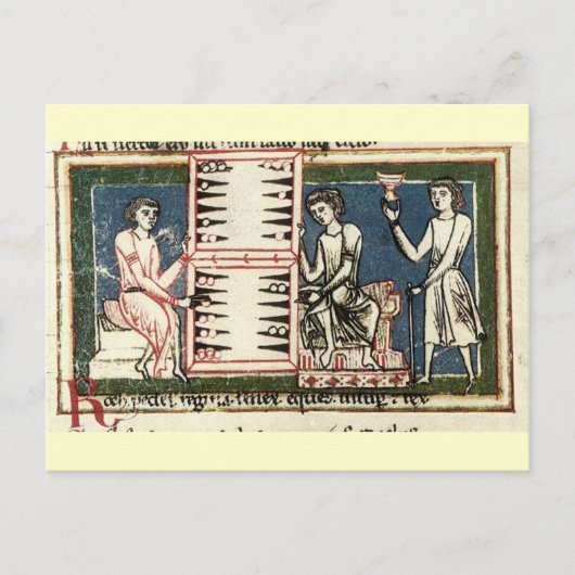 バックギャモン ポストカード (正面)