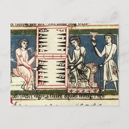 バックギャモン ポストカード (正面)