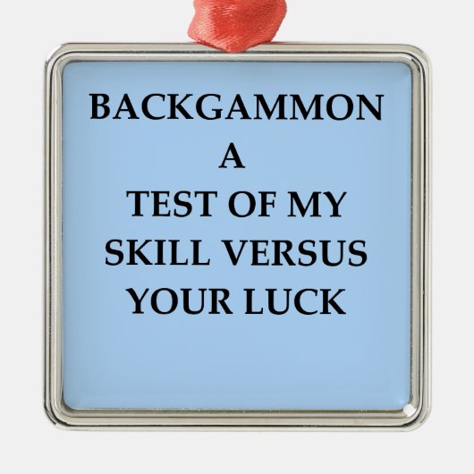 バックギャモン メタルオーナメント (正面)