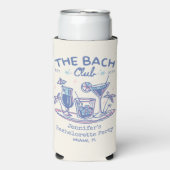バッククラブブルービーチカクテルバチェロレッテ スリム缶クーラー (Seltzer正面)