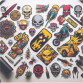 バッククリックに送る「カスタムカットビニールのシール」 シール (正面)