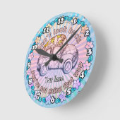 バッククロックを見ない ラウンド壁時計 (傾斜)