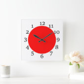 バッククロック スクエア壁時計 (ホーム)
