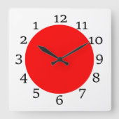 バッククロック スクエア壁時計 (正面)