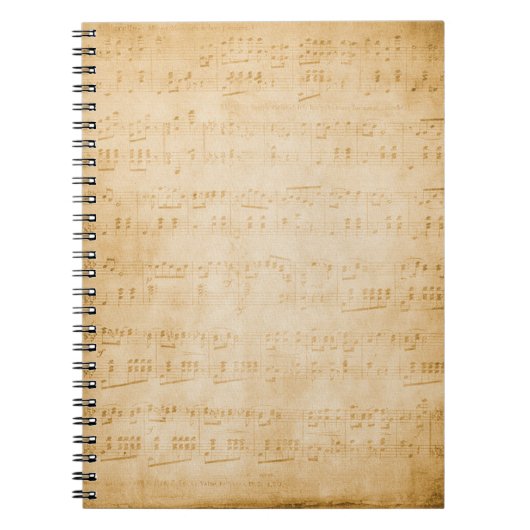 バックグラウンドの古いヴィンテージ共有 ノートブック (正面)