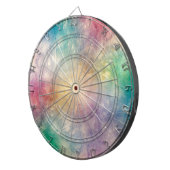 バックグラウンドアンティーク（骨）突起フラクタルI ダーツボード (正面右)