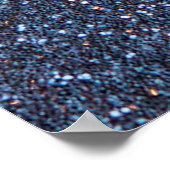 バックグラウンドシルバーグリッター ポスター (角)