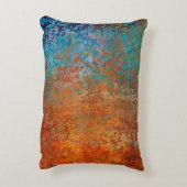 バックグラウンドテクスチャが錆びて古茶色 アクセントクッション (裏面(縦))