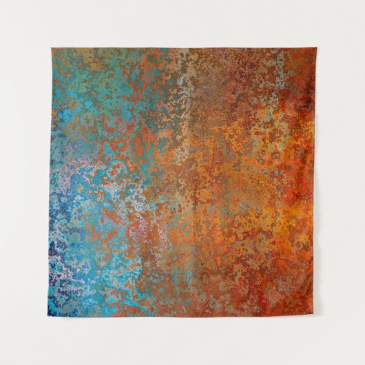 バックグラウンドテクスチャが錆びて古茶色 タペストリー (正面)
