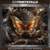 バックグラウンド上の非現実フラクタルバタフお洒落ィング 薄葉紙