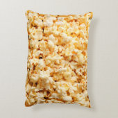バックグラウンド全体においしいポップコーン。食べ物 アクセントクッション (裏面(縦))
