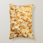 バックグラウンド全体においしいポップコーン。食べ物 アクセントクッション (正面(垂直))