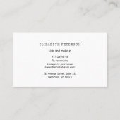 バックグランドモダンスタイル付きビジネスシンプルカード 名刺 (裏面)